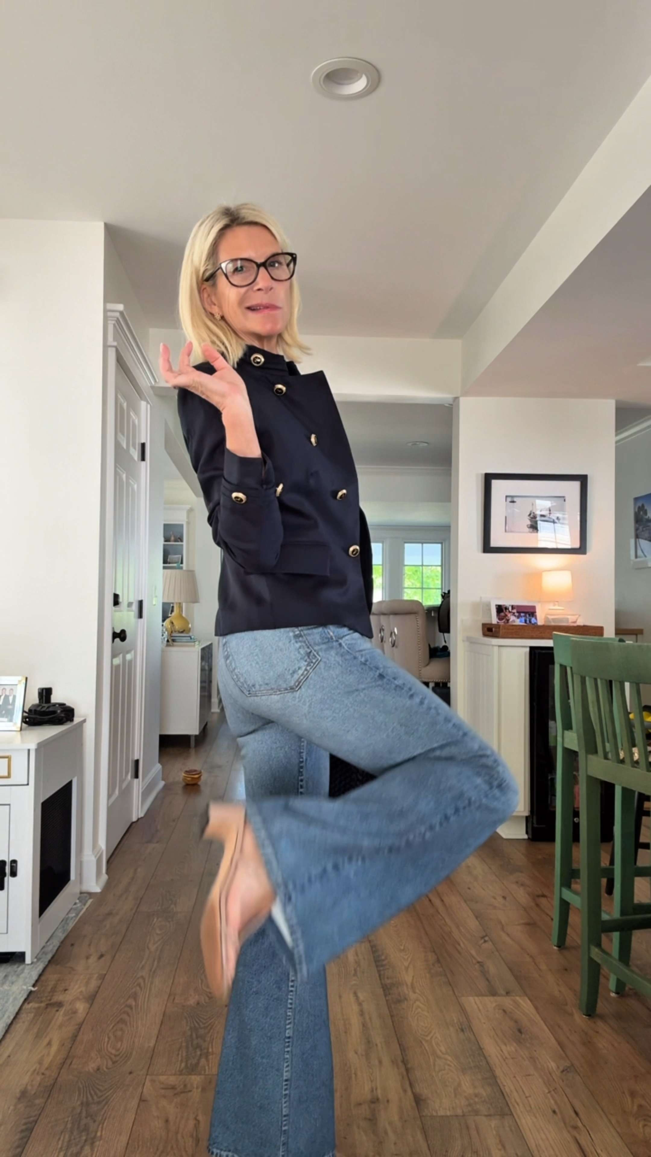 In my 50s, I've learned that travel outfits need to work a little harder. I want to be comfortable for hours in the car, prepared for freezing air conditioning, and still feel put together when I walk into an appointment. That's why I keep coming back to this formula: comfortable jeans, a great tee, and a lightweight blazer. These days, if an outfit can do all three, it's a keeper. 

 #LTKdayinmylife #LTKgrwm #LTKootd