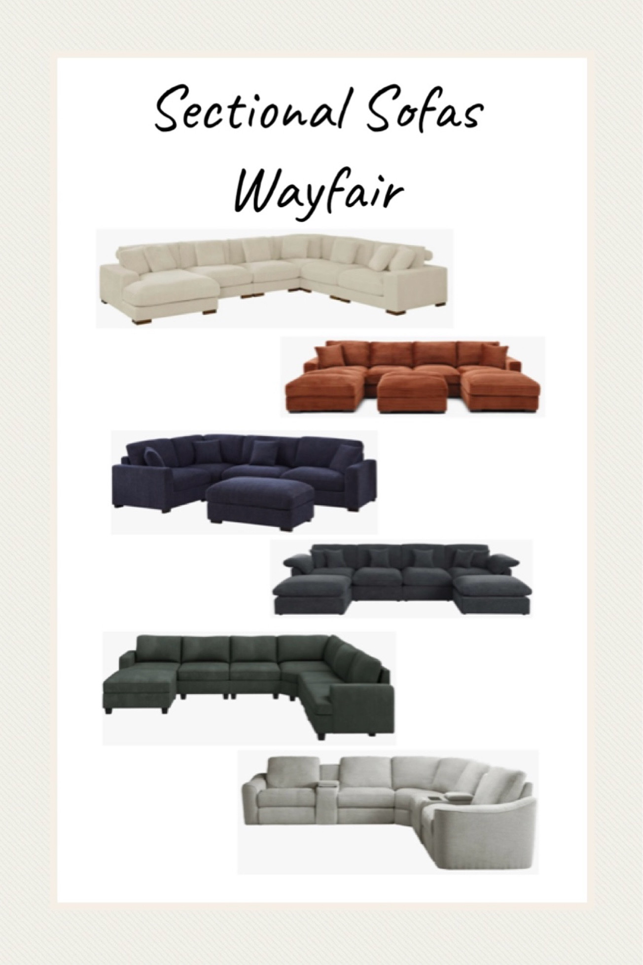 Large sectional sofas 🤎 give me all the oversized and extra cozy sectionals 

#wayfair #sectional

#LTKSeasonal #LTKHome