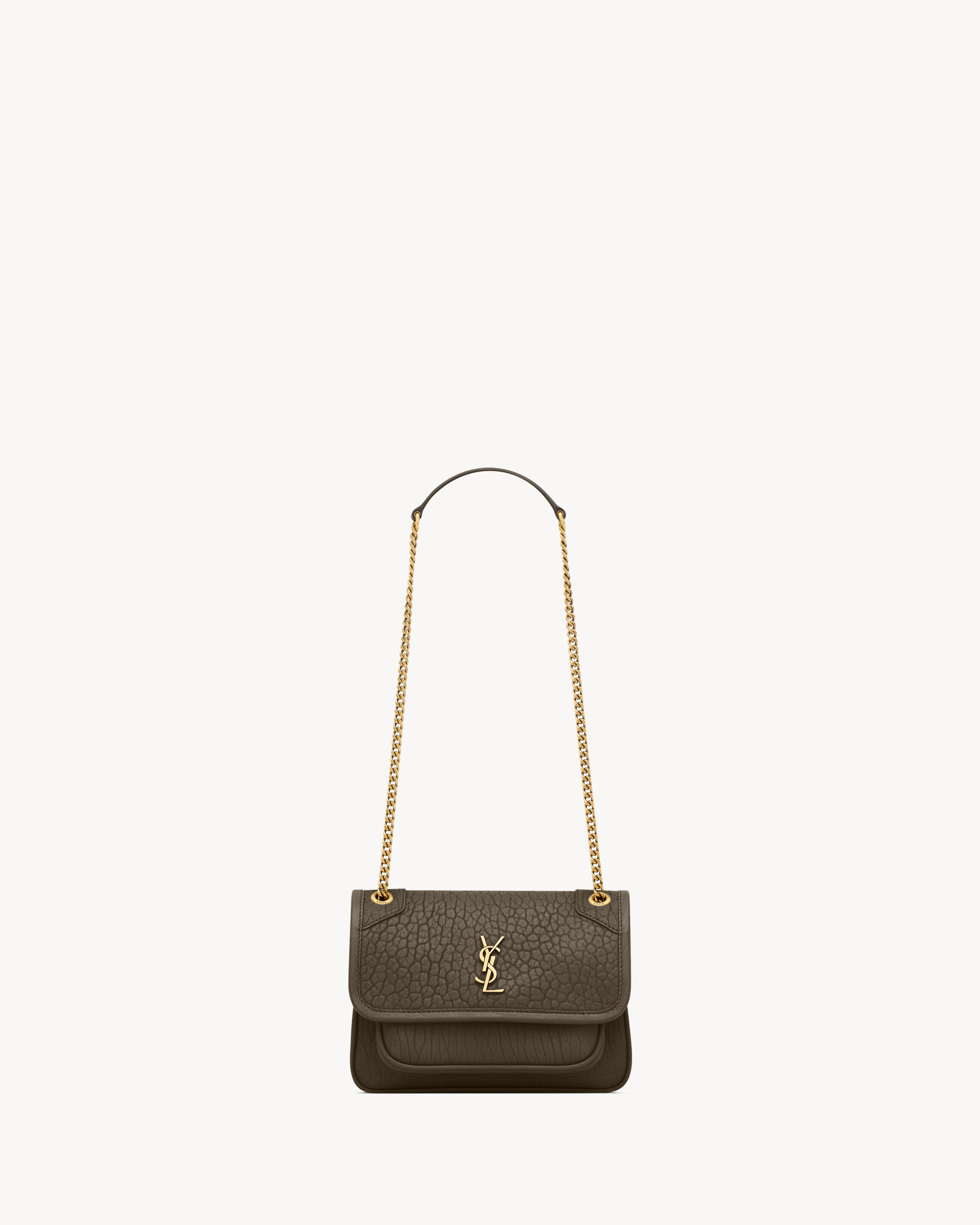Saint Laurent Niki Mini In Grained Lambskin - Green - Women - One Size | Saint Laurent Inc. (Global)