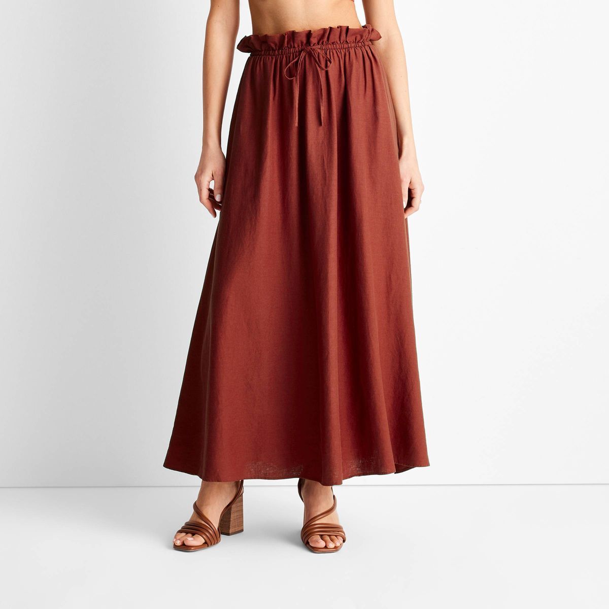 Women's Linen Tie-Front Maxi Skirt - Future Collective™ with Jenny K. Lopez | Target