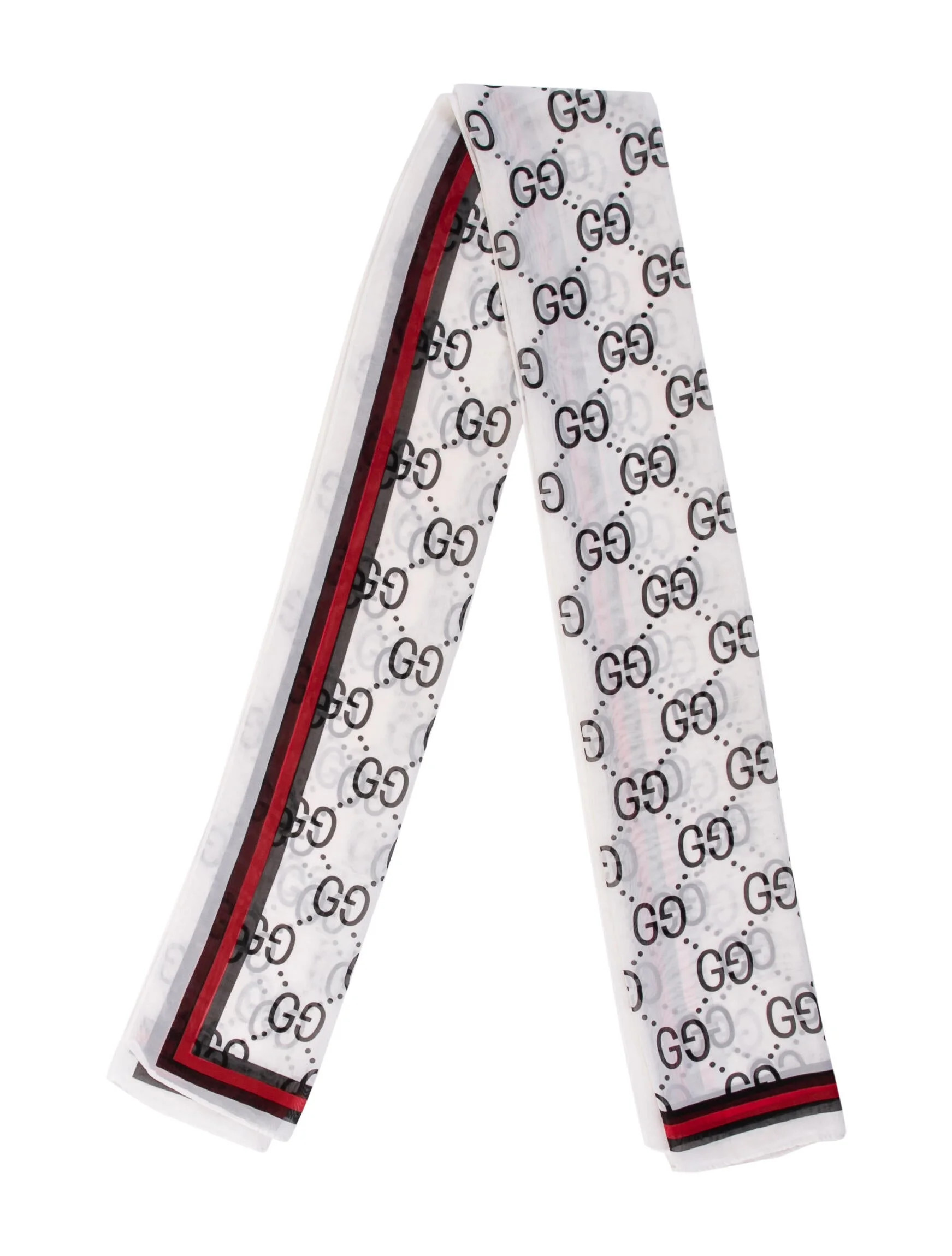 Gucci Printed Scarf - White Scarves and Shawls, Accessories - GUC2017860 | The RealReal | The RealReal