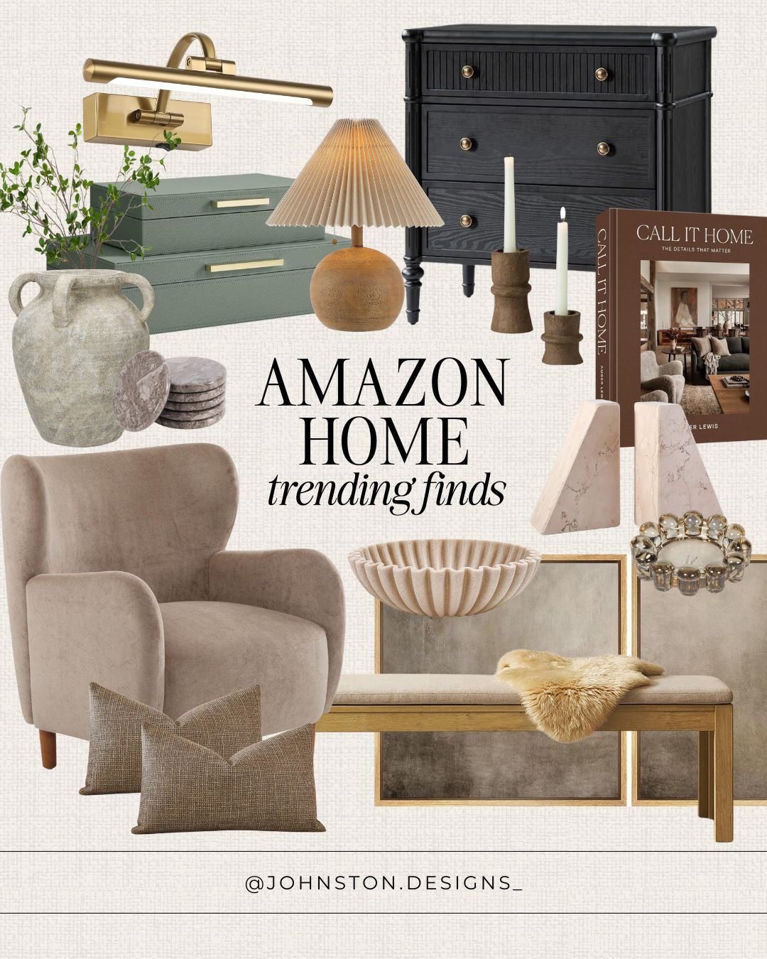 Trending Amazon home decor finds! Perfect for a modern living room, stylish decor and cozy living. 

Amazon home, home decor, modern organic, transitional, moody, pillow cover, furniture, nightstand, tabletop decorations, vase, affordable home finds.  

 #LTKHome