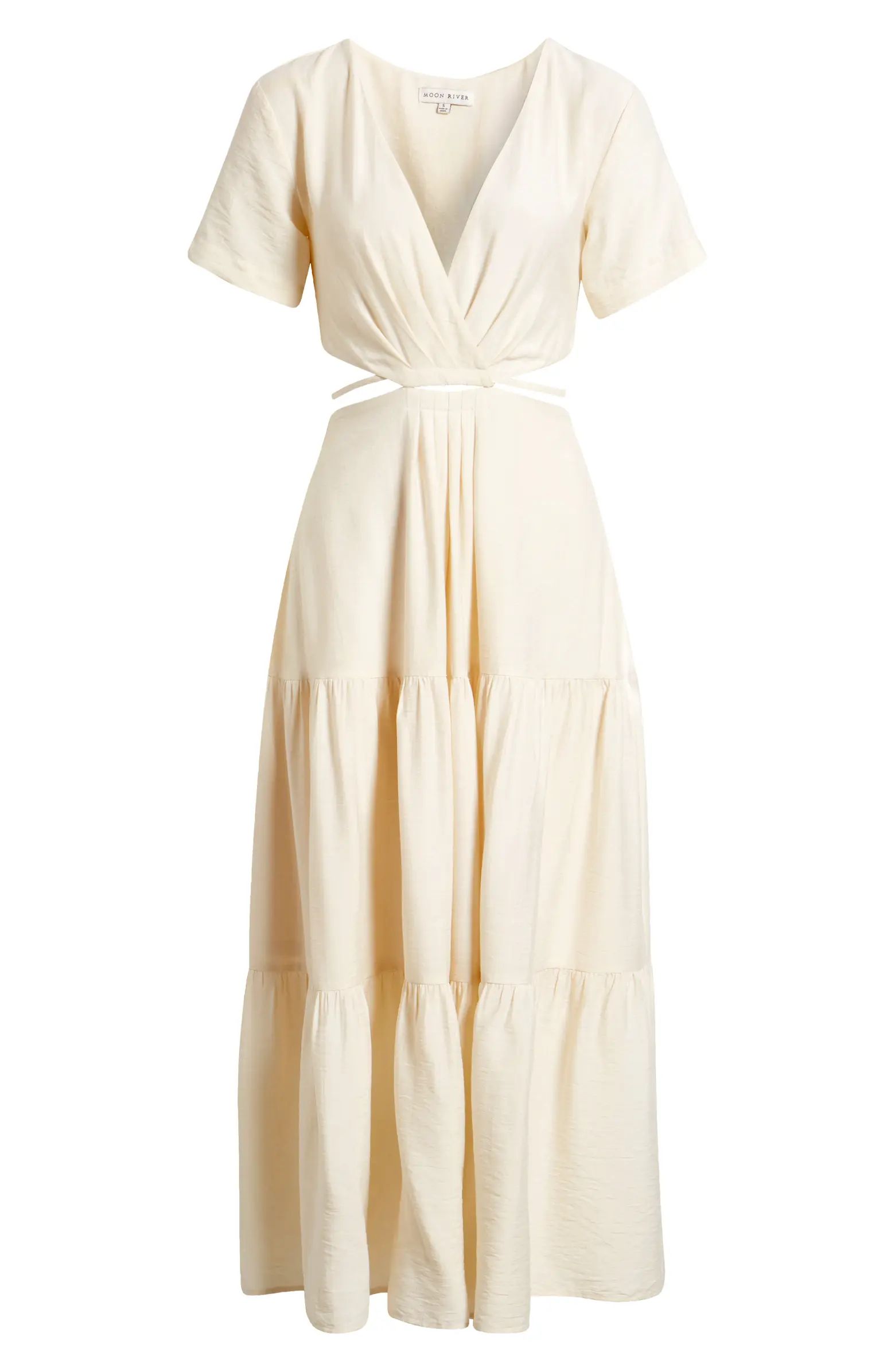 Cutout Stretch Cotton Maxi Dress | Nordstrom