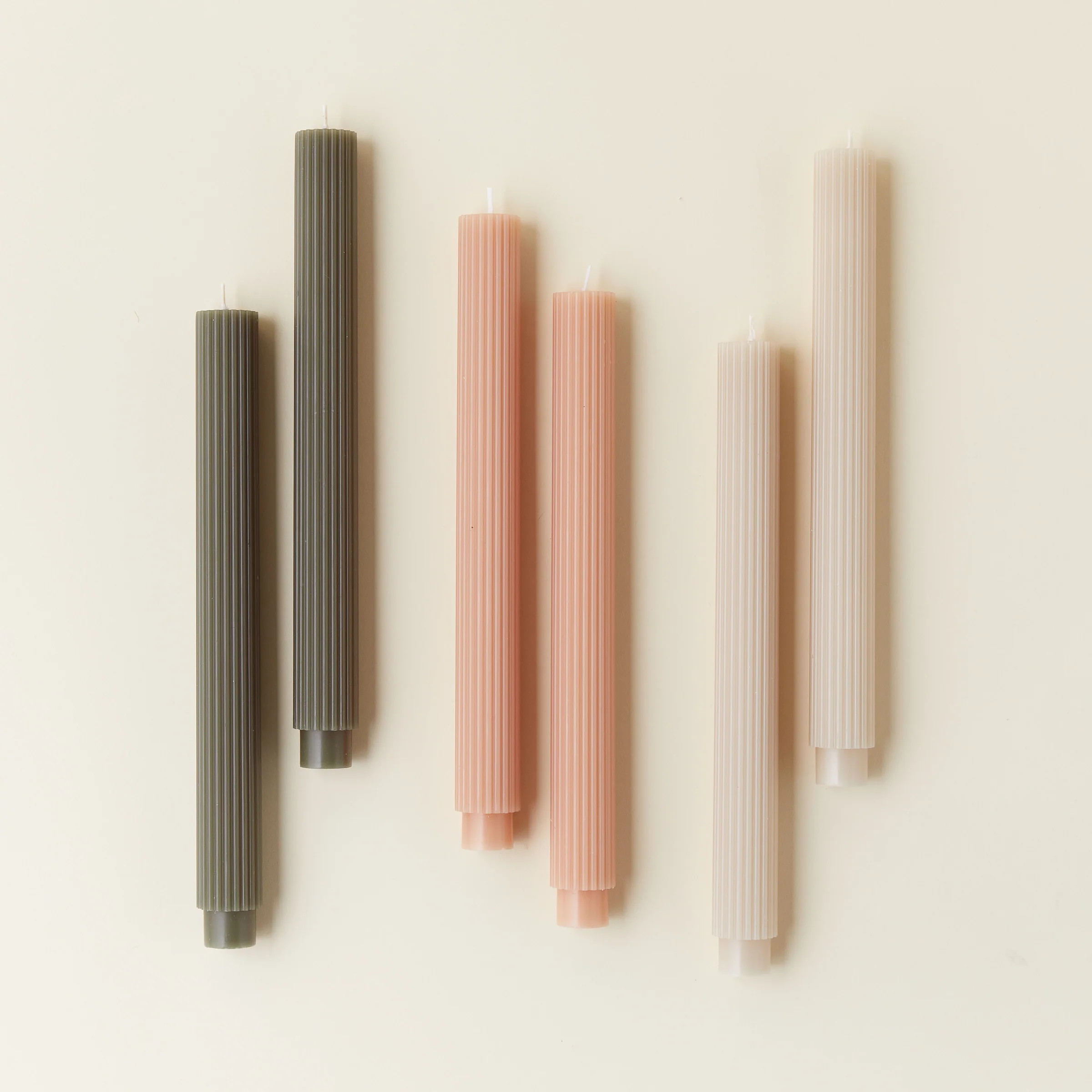 10" Fluted Taper Candle Set | Kate Marker Home