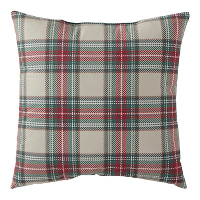 Greendale Home Fashions 18-in Plaid Christmas Pillow | Lowe's