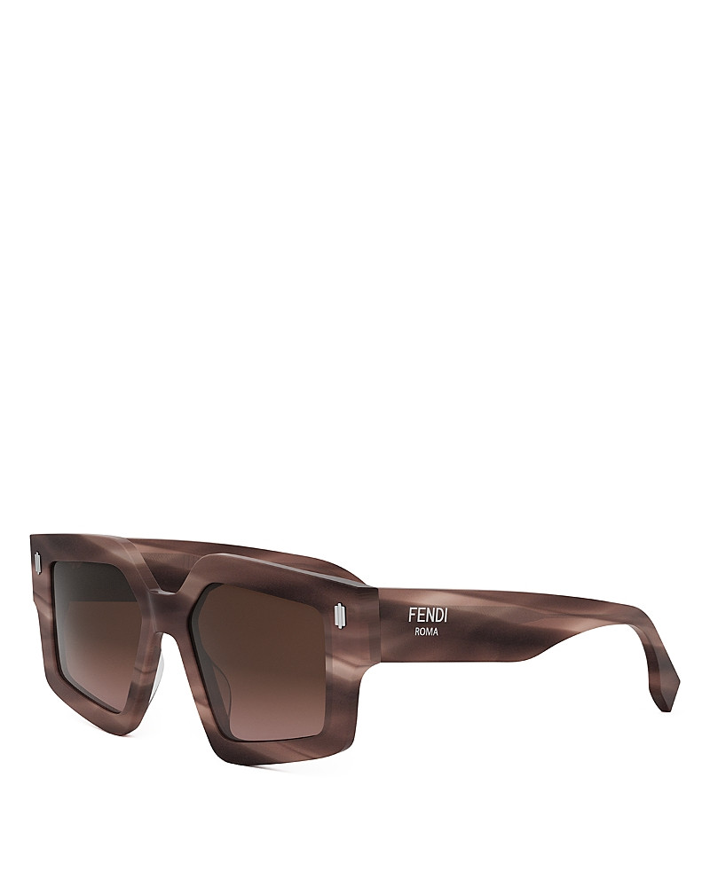 Fendi Roma Square Sunglasses, 52mm | Bloomingdale's (US)