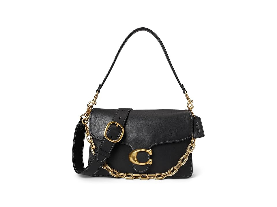 COACH Chain Tabby Shoulder Bag Women's Handbags Black, Leather | Zappos