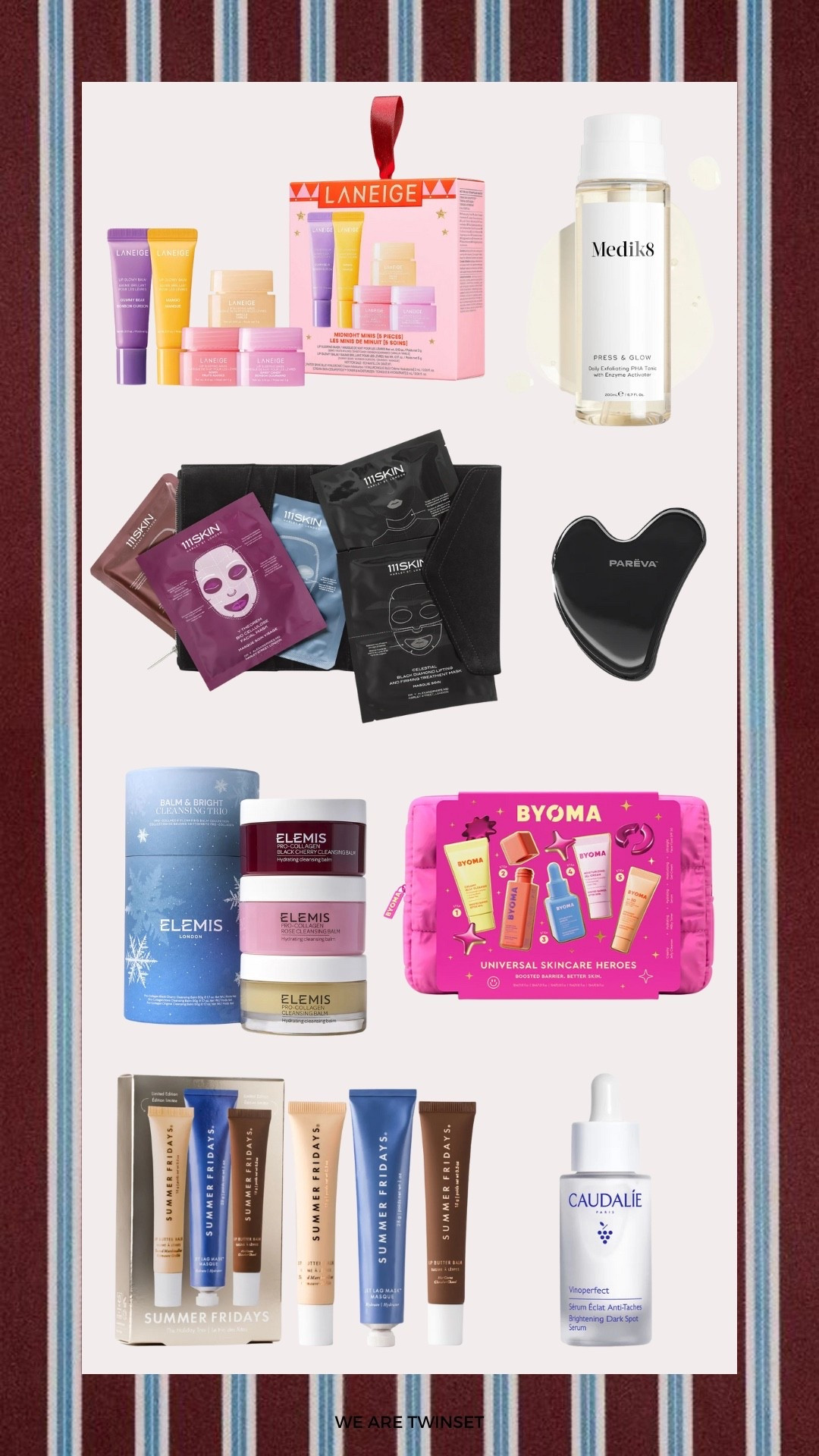 Gifting Season is here… Here are the skincare essentials we are adding to our gifting this year.

Cult Beauty | Boots | Sephora | Summer Fridays | Elemis | 111 Skin | Medik8 | Gifting | Stocking Fillers | holiday shopping 

#LTKbeauty #LTKgiftguide #LTKuk