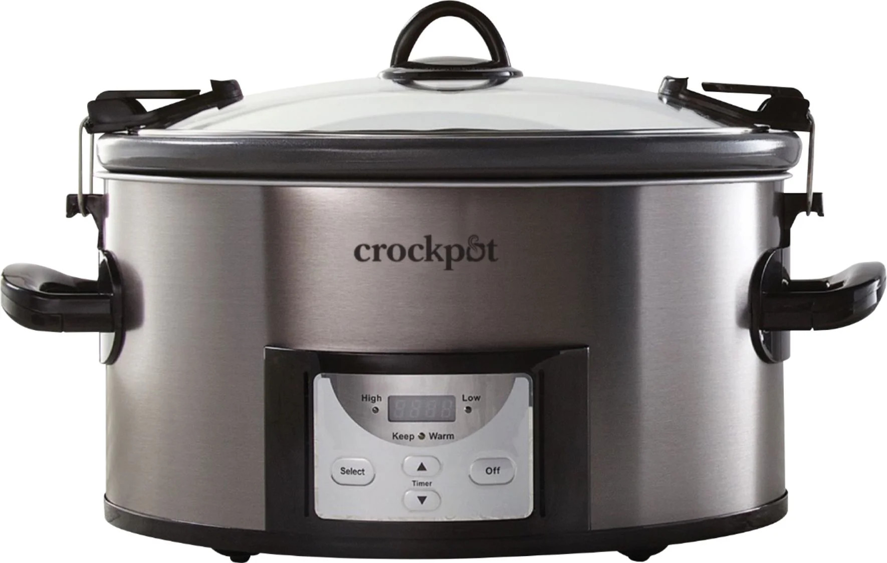 Crockpot™ 7-Quart Easy-to-Clean Cook & Carry™ Slow Cooker, Black Stainless Steel - Walmart.co... | Walmart (US)