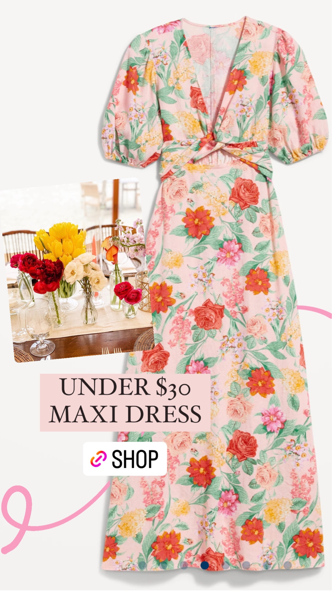 Party look  Gorgeous linen blend floral maxi dress perfect for a shower, Easter, or spring wedding. Grandmillennial, preppy feminine style. 

#LTKsalealert #LTKunder50 #LTKwedding