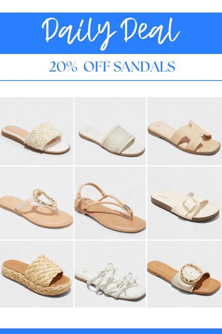 20% off Sandals at Target!

#LTKShoeCrush #LTKSummerSales #LTKStyleTip