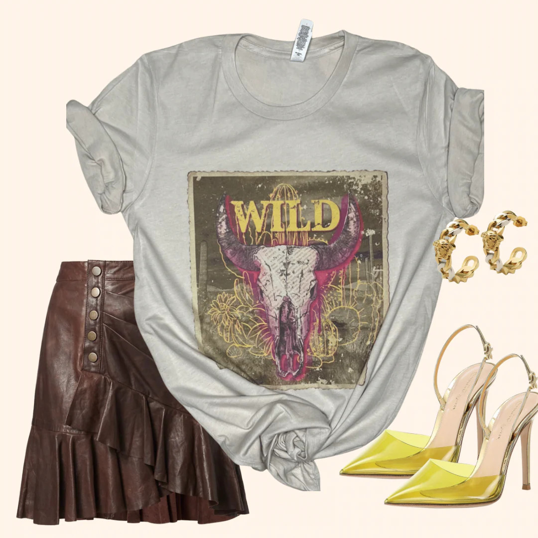 Wild Side Graphic Tee (Vintage Feel) | Sassy Queen