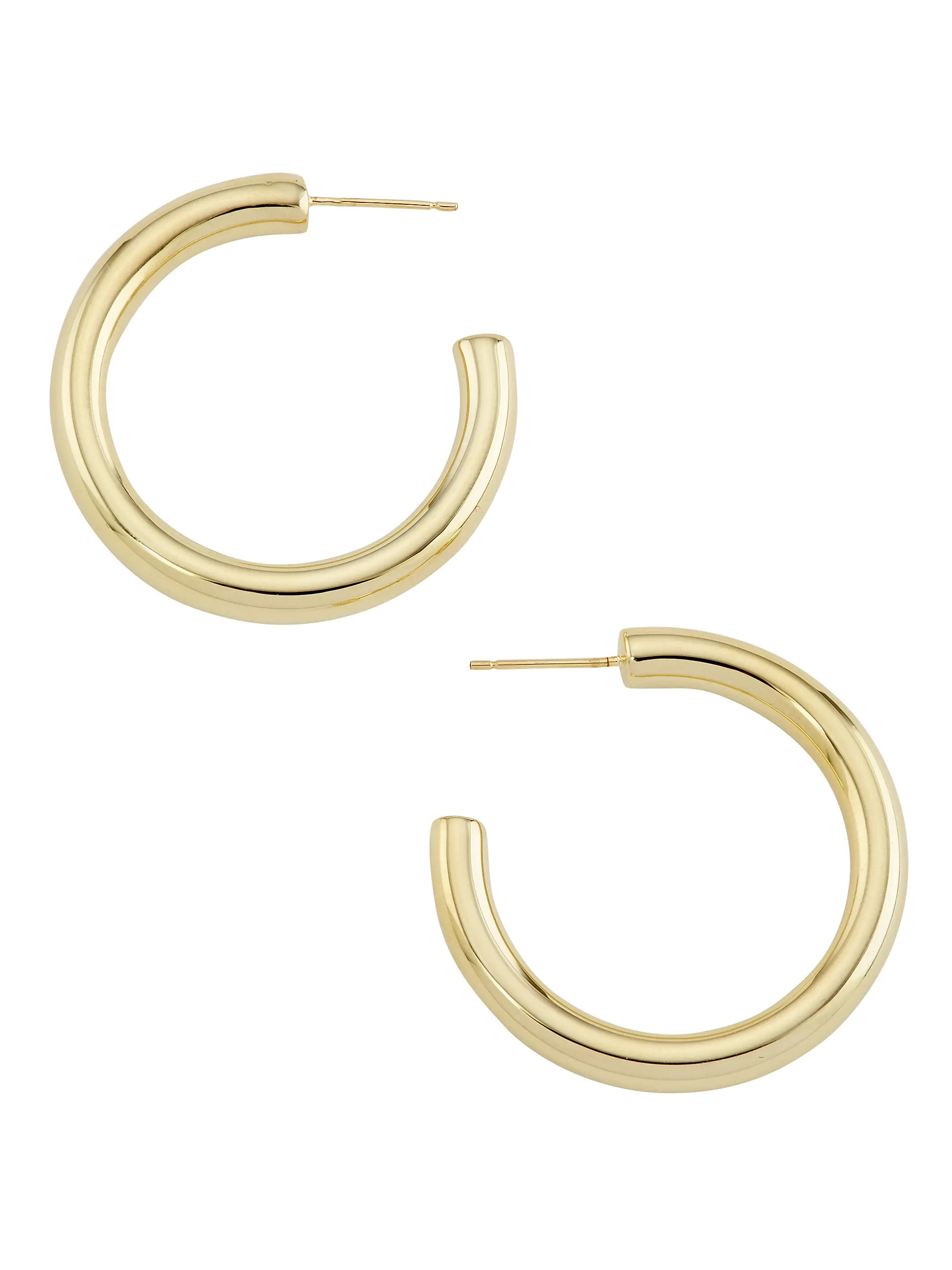 Michelle Rhodium-Plated Mini Hoop Earrings | Saks Fifth Avenue