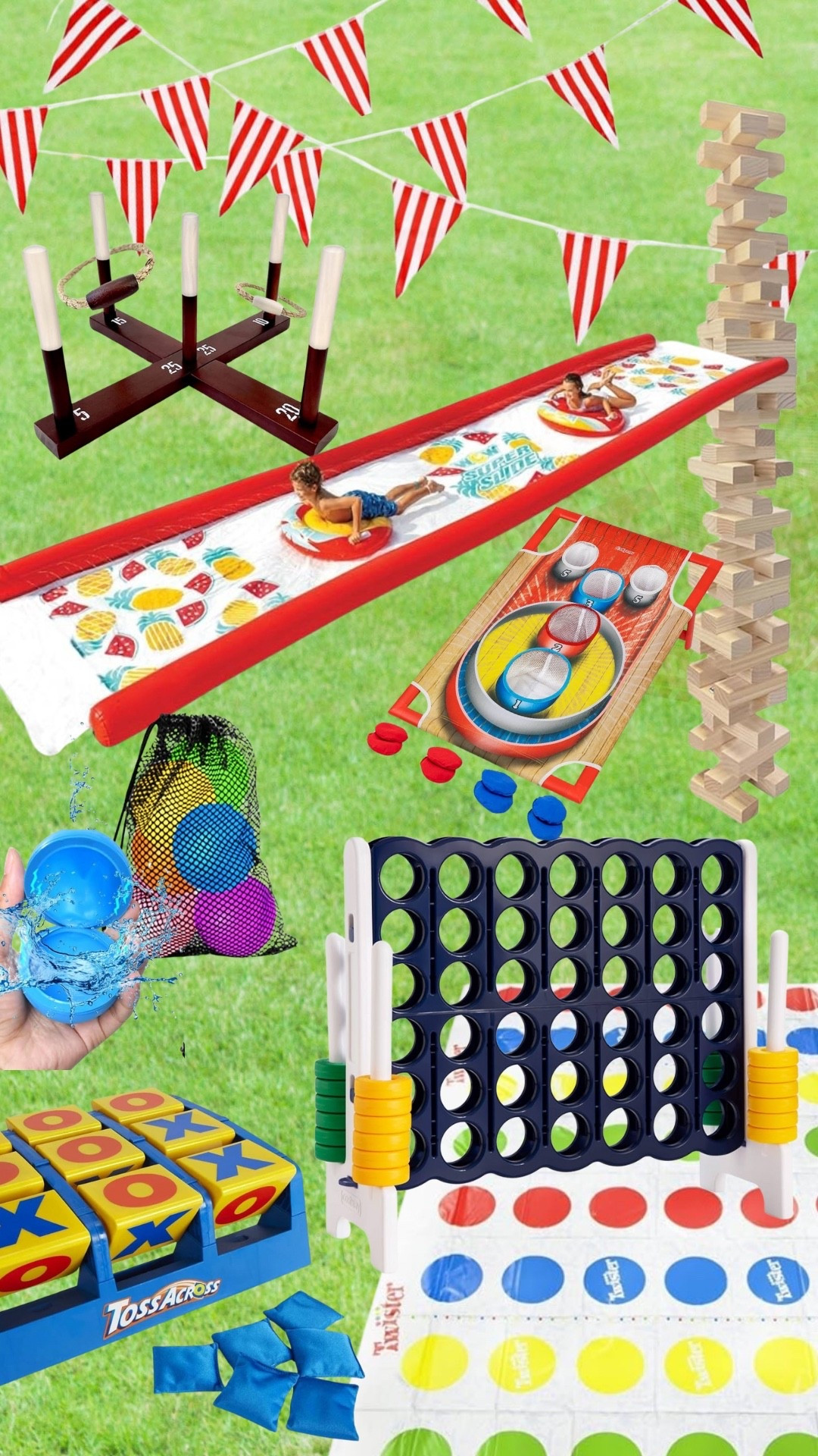 Summer Entertaining - backyard edition! This one’s for kids of all ages. I rounded up some winners from this past weekend, and then some: we’ve got slip-n-slides, giant Jenga, ring toss, tic tac toe, water balloons, and more! Ready, set, back yard games!

#LTKSeasonal #LTKHome #LTKFamily