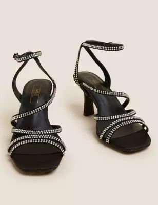 Wide Fit Ankle Strap Stiletto Heel Sandals | Marks & Spencer (UK)