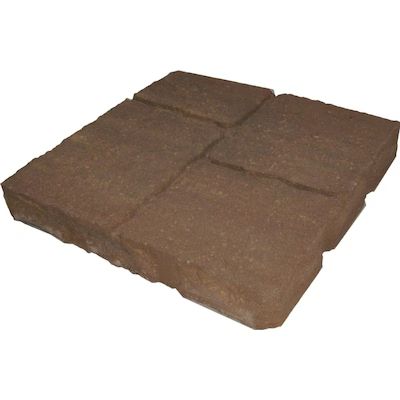 Four cobble 16-in L x 16-in W x 2-in H Tranquil Concrete Patio Stone Lowes.com | Lowe's