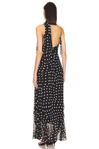 Giulia Maxi Dress in Black And Cream | Revolve Clothing (Global)