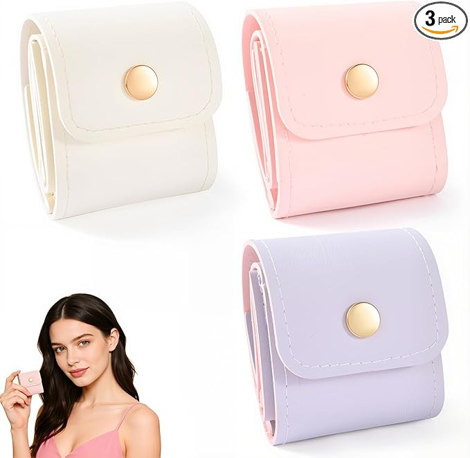 3Pcs Mini Travel Jewelry Bag, Portable Travel Jewelry Organizer, Small Travel Jewelry Pouch for W... | Amazon (US)