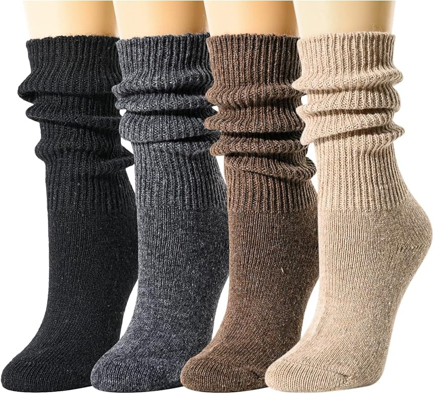 sockfun Funny Slouch Socks for Women Girls Scrunch Slouchy Socks Scrunchie Socks Chunky Socks Pac... | Amazon (US)