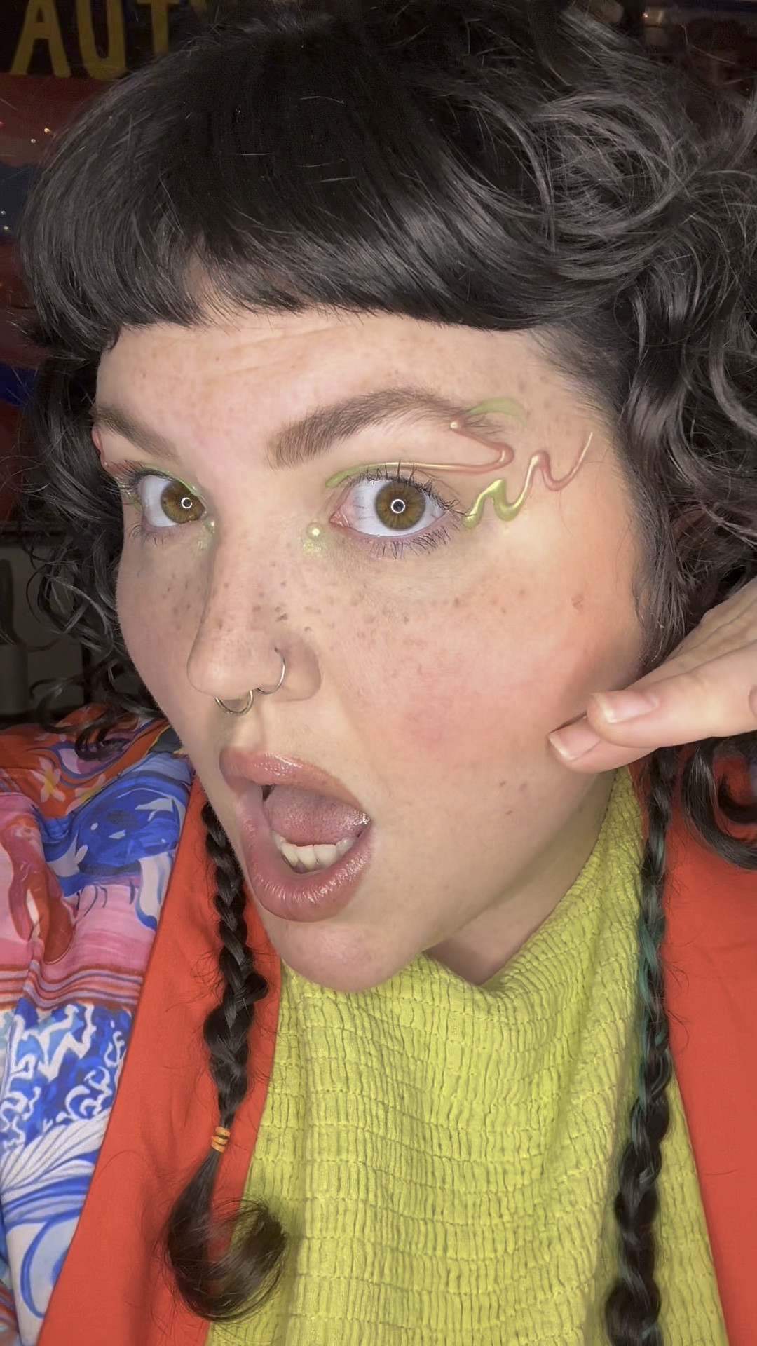 WE LOVE A FUNKY MAKEUP TREND. Hot glue eyeliner for a raised graphic liner effect?!? Are you kidding me?!!??

#LTKunder50 #LTKbeauty #LTKstyletip