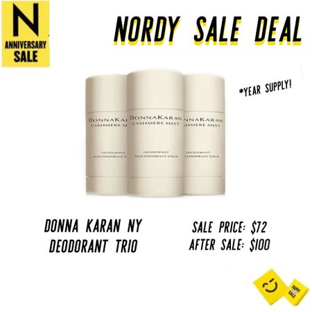 SHOCK ALERT! Donna Karan New York trio deodorant set is in stock! Its a year supply of the most luxury deodorant on the market. I use this and love these so much. Each one is wrapped separately so you can give them as holiday gifts too! Nordstrom sale, nordstrom beauty sale, body care sale, donna Karan sale 

#LTKxNSale #LTKbeauty #LTKunder100