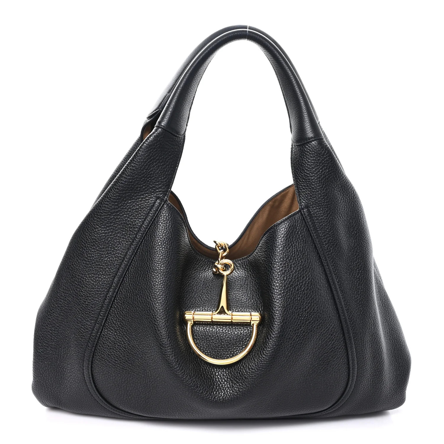 Gucci Grained Calfskin Softbit Maxi Shoulder Bag Black 1847145 | FASHIONPHILE (US)