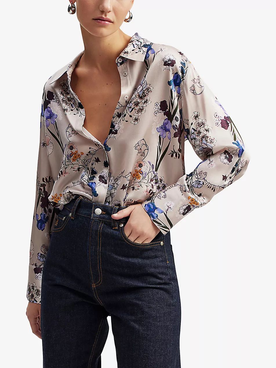 Rory floral-print silk-blend shirt | Selfridges