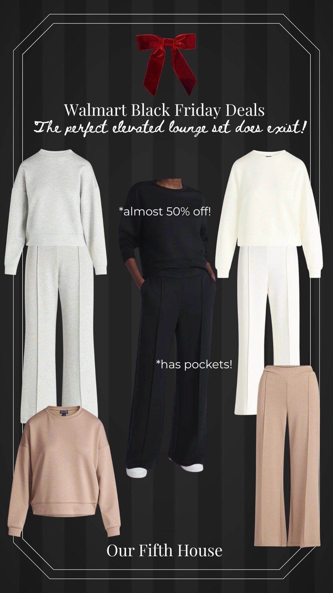 Heads up, this luxe for less scuba knit lounge set was already a great deal, and now it’s about to be a @walmart Black Friday Deal! At almost 50% off, immediately add to cart. #walmartpartner #walmart #walmartfashion #walmartblackfridaydeals 