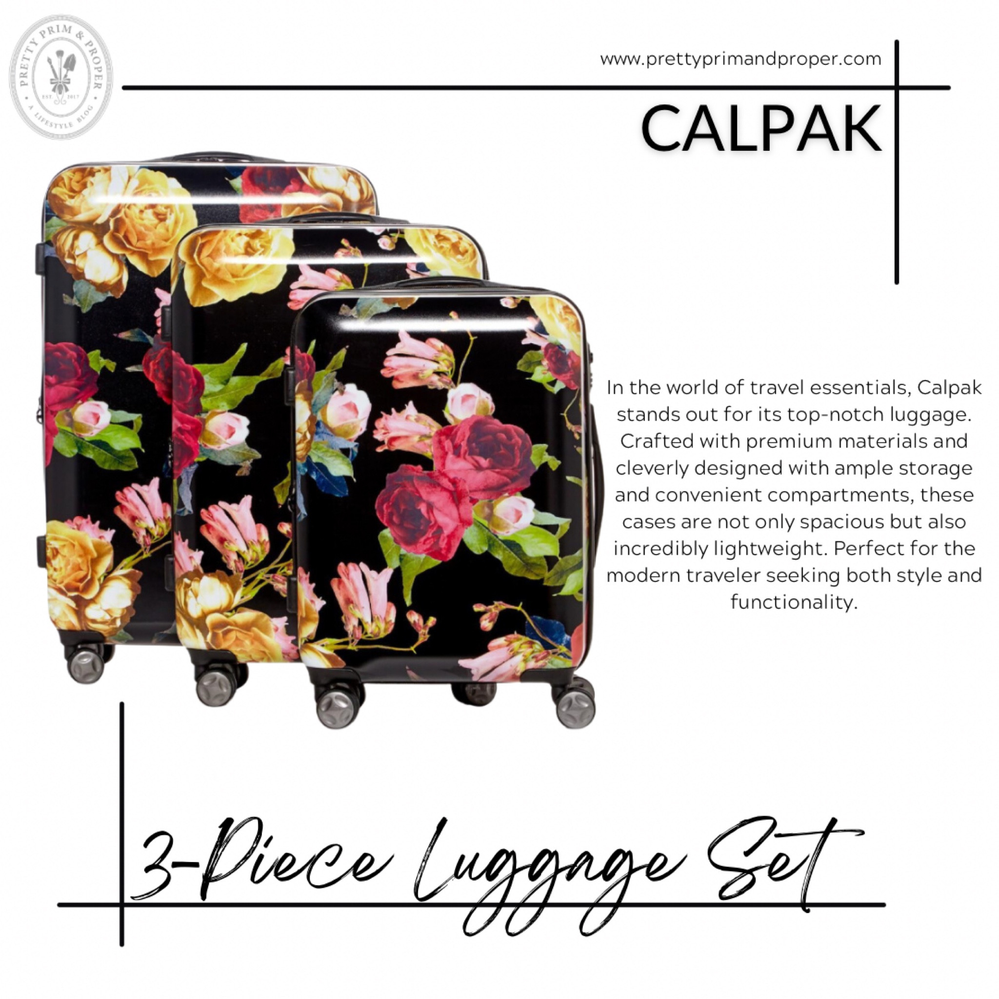 As I prepare for more frequent travels, the allure of exploration beckons me. Traveling isn't just a passion—it's an expression of my style. Every detail counts, from the outfit I wear to the luggage I carry, ensuring that my journey exudes elegance. Crafting my travel wardrobe mirrors the meticulous planning I dedicate to my everyday looks. Each piece selected resonates with my essence, seamlessly blending style and functionality.

My curated travel wardrobe embodies who I am, reflecting my unique taste and flair. The Calpak luggage set I've chosen encapsulates my persona flawlessly. The juxtaposition of the sleek black base with the vibrant floral motif mirrors my personality—sophisticated, stylish, and a hint of playfulness. Traveling with this set is a joy; it stands out effortlessly at baggage claim, ready to accompany me on any adventure that beckons.

Immerse yourself in the epitome of my style with this chic and practical Calpak ensemble. Elevate your travel experience with luggage that not only speaks volumes but complements your individuality at every destination.


#LTKtravel