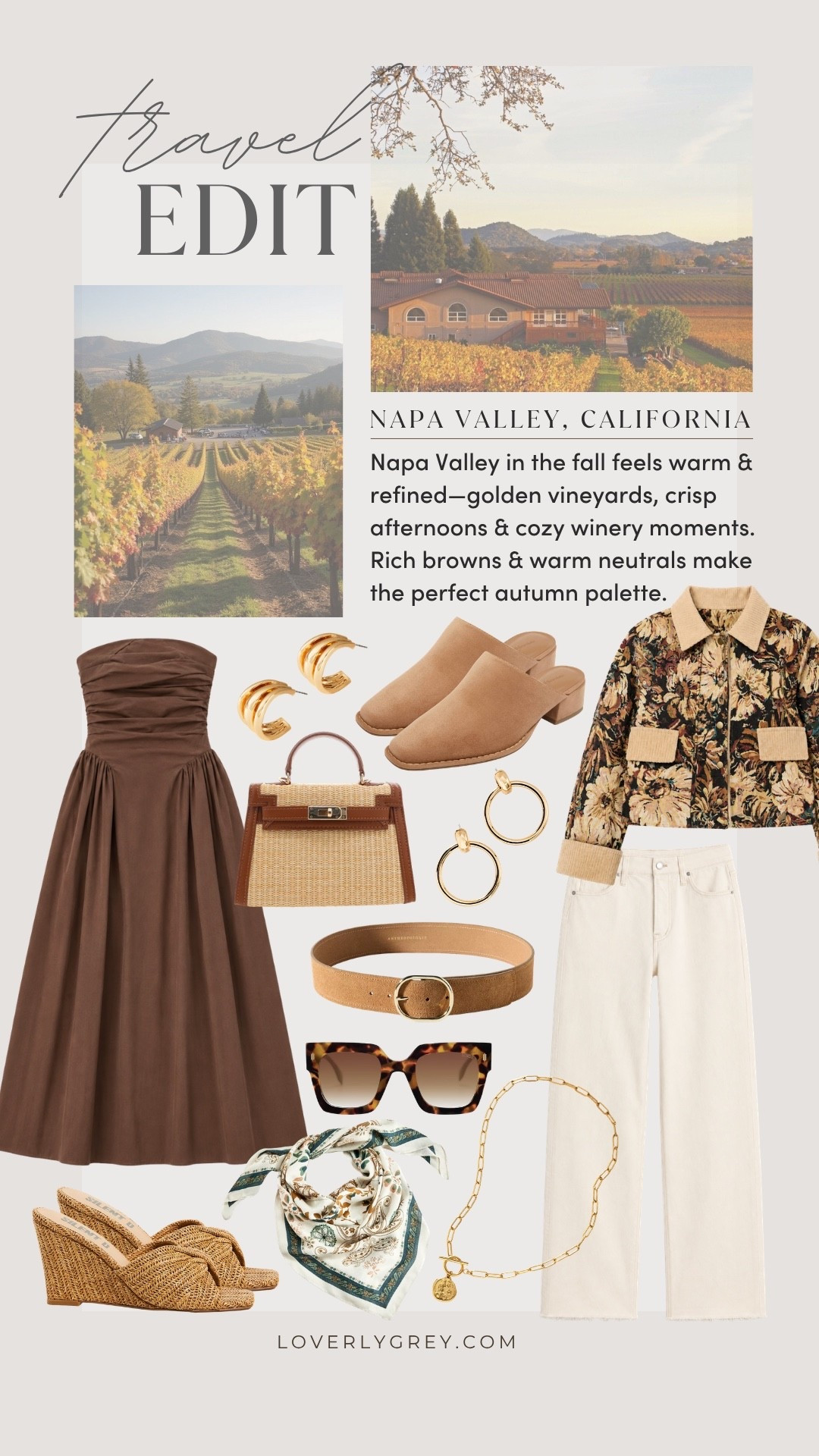 These pieces would be perfect for a fall trip to Napa Valley 💕

Loverly Grey, Napa Valley outfit ideas, California outfit ideas, fall fashion, fall outfit ideas

#LTKootd #LTKSeasonal #LTKTravel