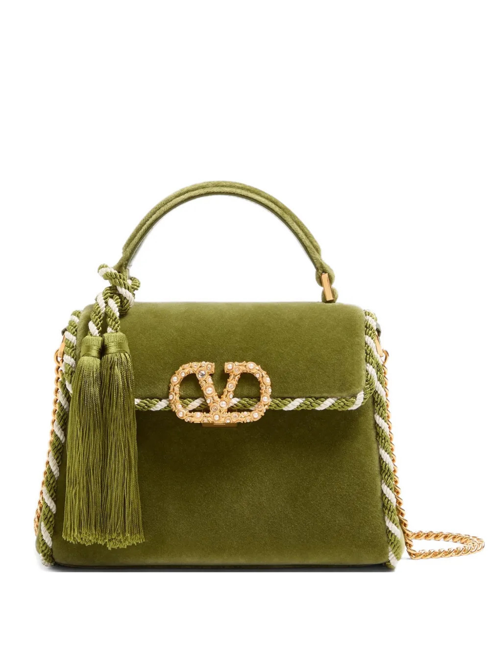 Valentino Garavani mini VSling tote bag - Green | Farfetch Global
