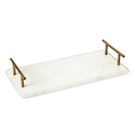 Marble/Brass Serving Tray - Threshold™ | Target