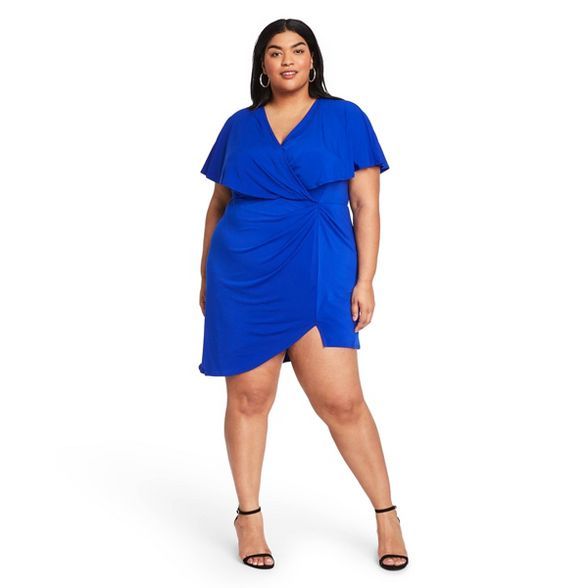 Women's High-Low Dress - CUSHNIE for Target (Regular & Plus) Royal Blue | Target