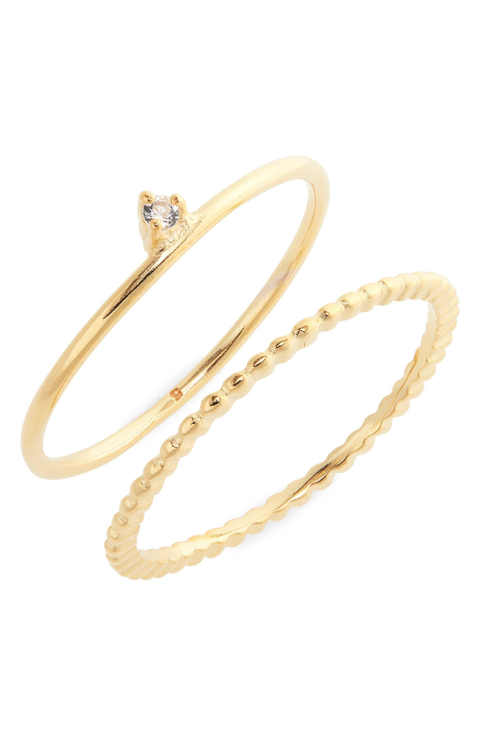 Madewell Delicate Collection Demi Fine Waverly Ring Set | Nordstrom | Nordstrom