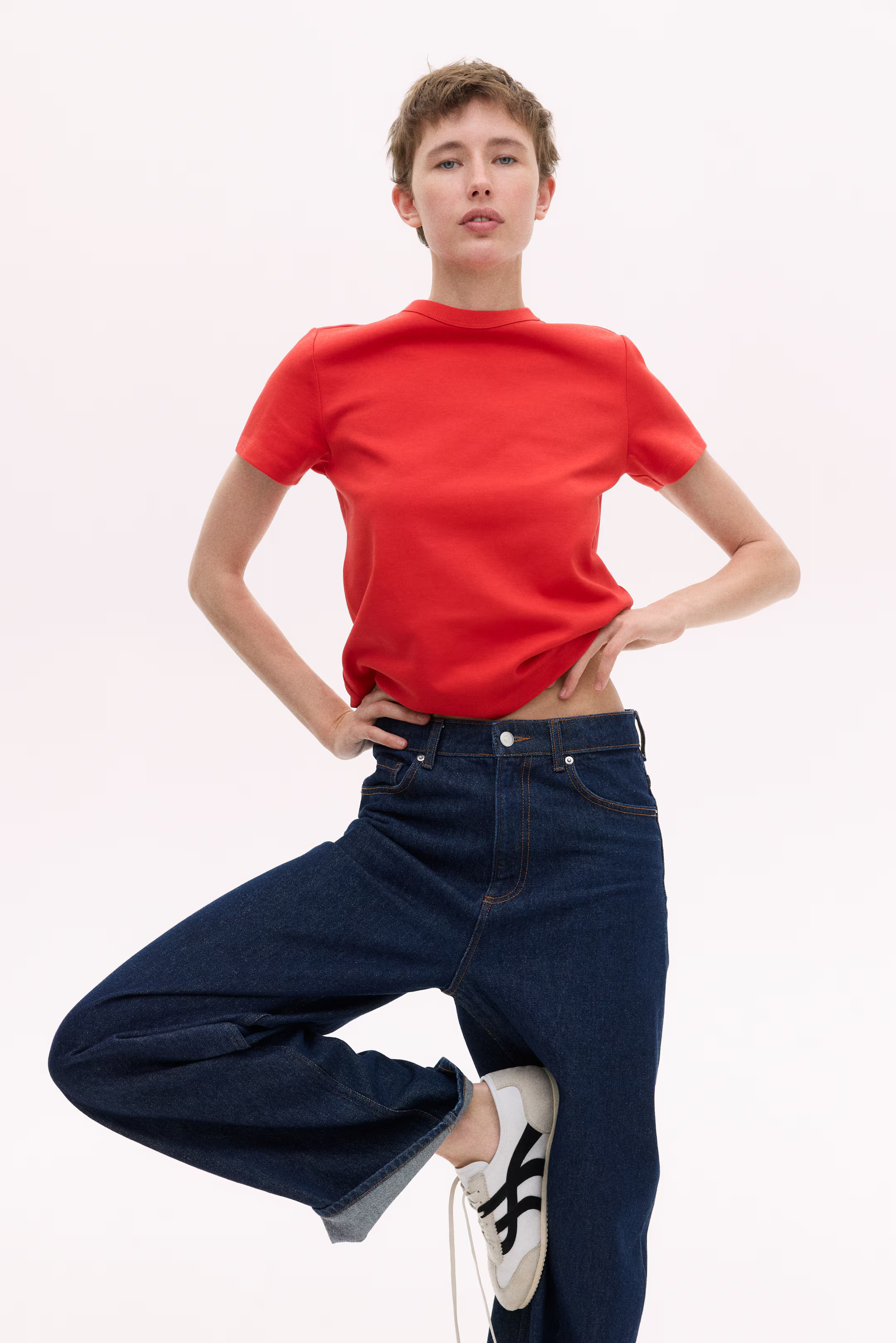 Katoenen T-shirt - Rood - DAMES | H&M NL | H&M (DE, AT, CH, NL, FI)