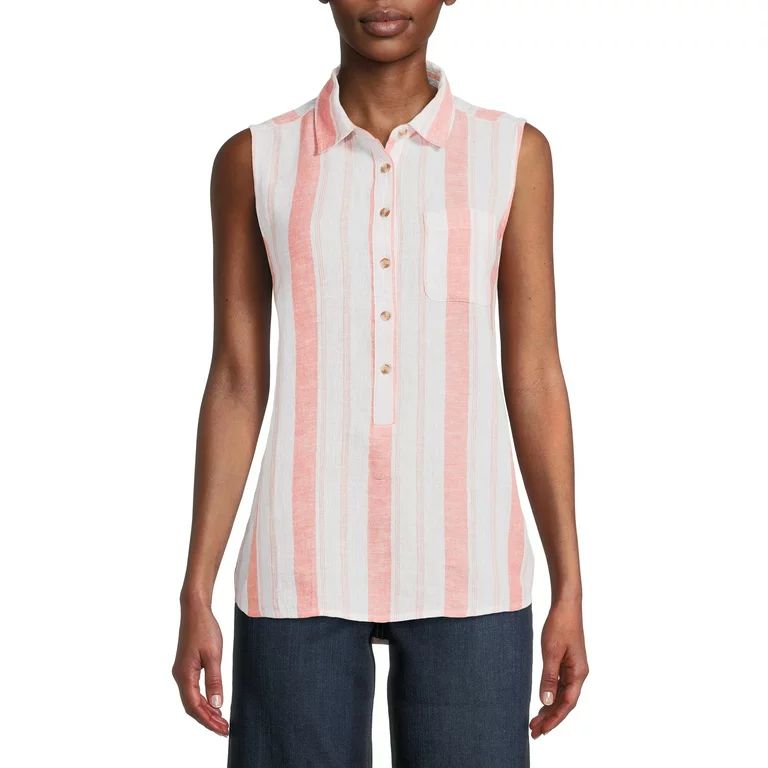 Time and Tru Women's Sleeveless Top | Walmart (US)