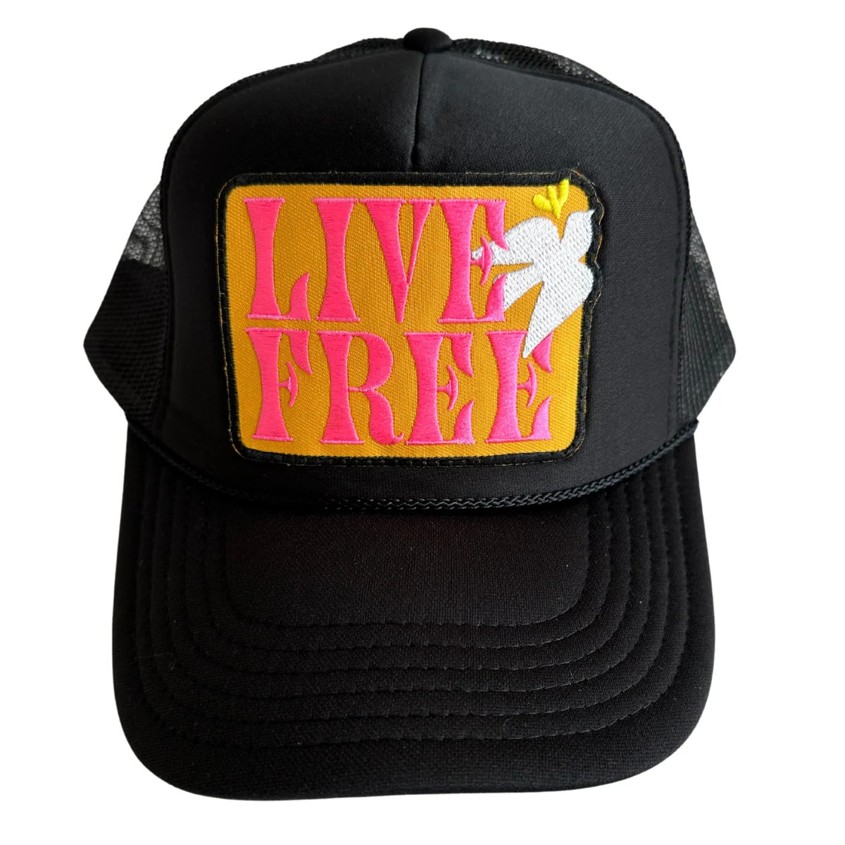 Live Free Patch Trucker Hat | Local Beach