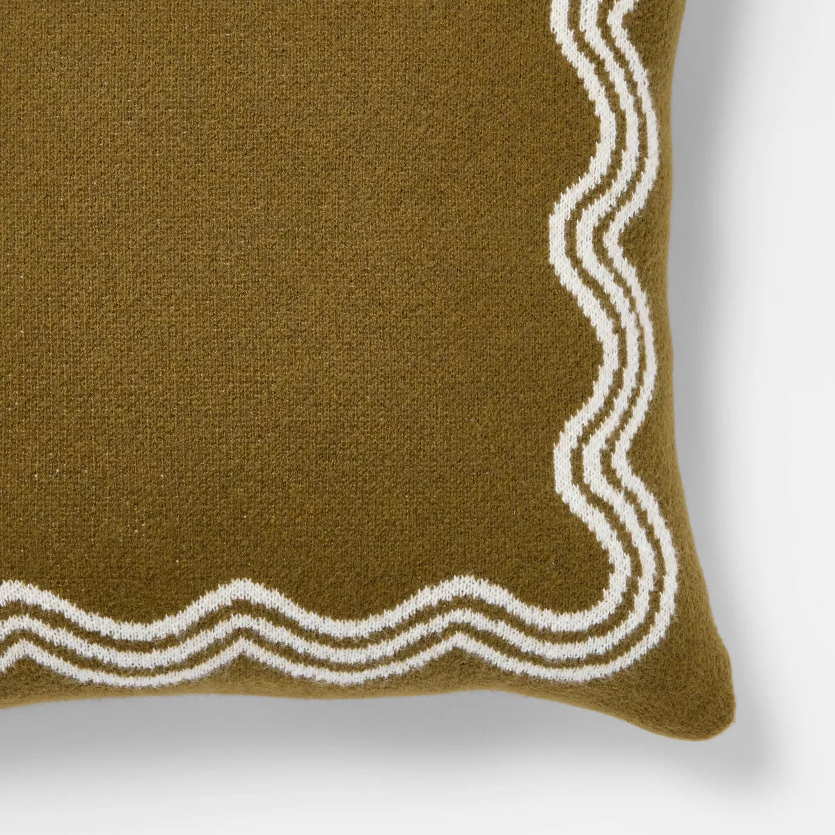 24"x24" Jacquard Knit Pillow with Scallop Pattern - Threshold™ designed with Studio McGee | Target