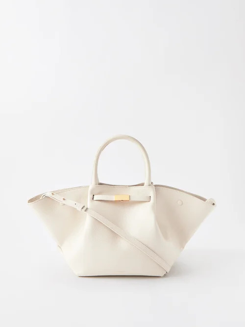 Demellier - New York Midi Leather Shoulder Bag - Womens - White | Matches (US)
