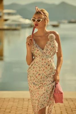 Bardot Olea Sleeveless Ruffle Midi Dress | Anthropologie (US)