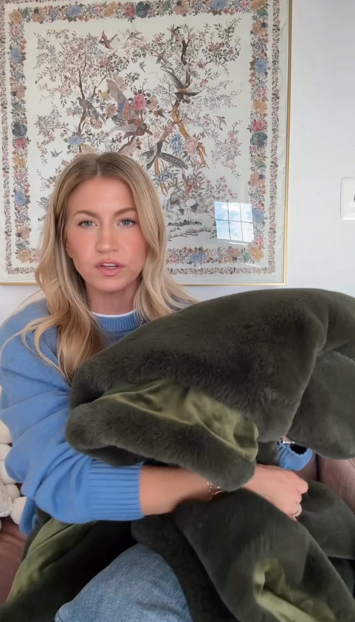 The most deluxe blanket I’ve ever felt. I love using this blanket for my naps in the winter! And the price point isn’t too crazy for such an incredible blanket. I get the 60 x 70 size.
Sweater: wearing men’s size M, runs TTS for men, currently on sale $40 off 
#ltkstorytime #ltkholiday #ltkgiftguide