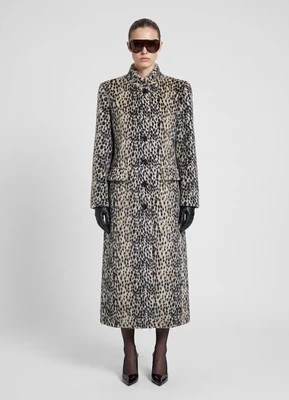 Dalmatian Faux Pony Hair Trench Coat | DE SAVARY LONDON