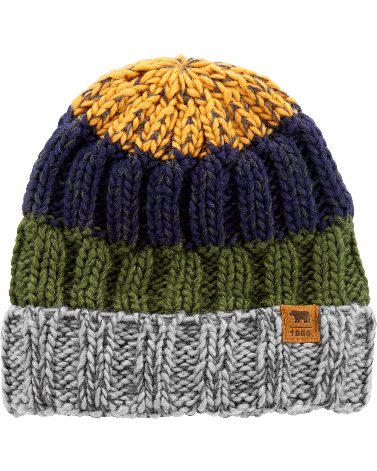 Multi Baby Colorblock Knit Cap | carters.com | Carter's