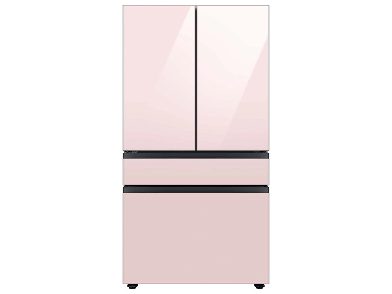 Bespoke 4-Door French Door Refrigerator (29 cu. ft.) with Customizable Door Panel Colors and Beve... | Samsung