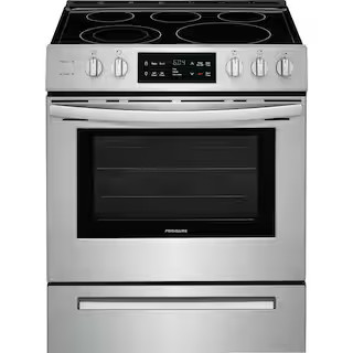 Frigidaire 30 in. 5.0 cu. ft. Single Oven Electric Range with Self-Cleaning Oven in Stainless Ste... | The Home Depot