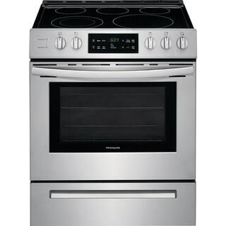 Frigidaire 30 in. 5.0 cu. ft. Single Oven Electric Range with Self-Cleaning Oven in Stainless Ste... | The Home Depot