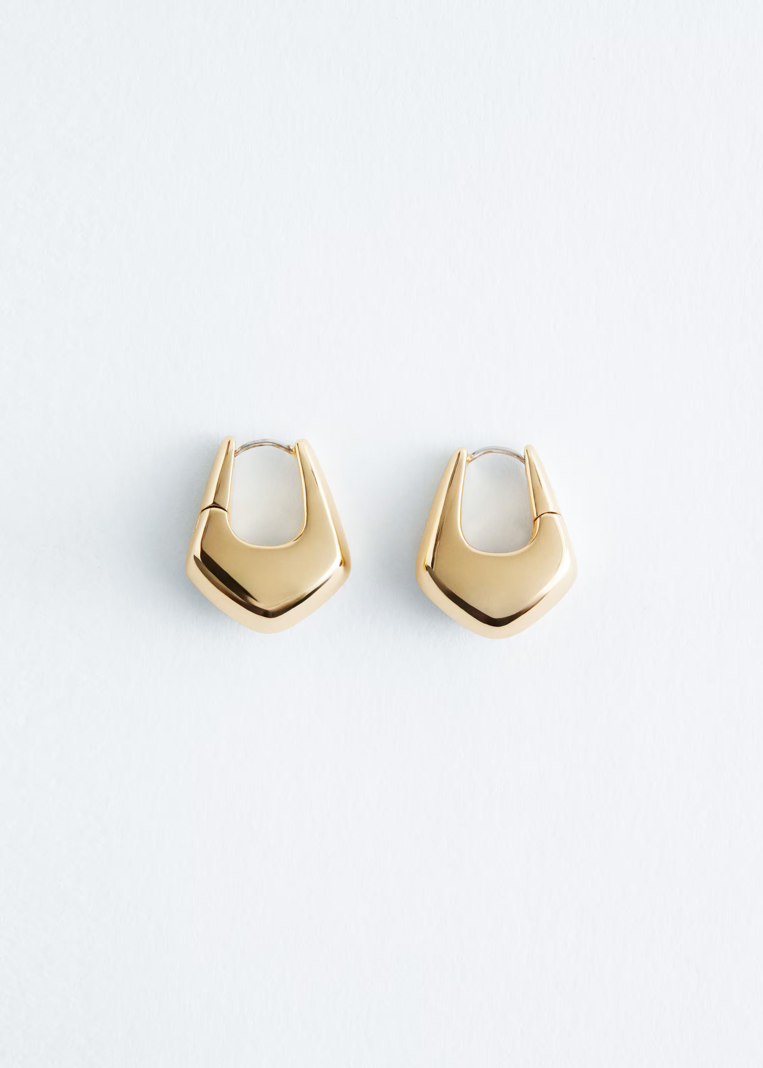 Angular Bell Hoop Earrings - Gold - & Other Stories GB | & Other Stories UK