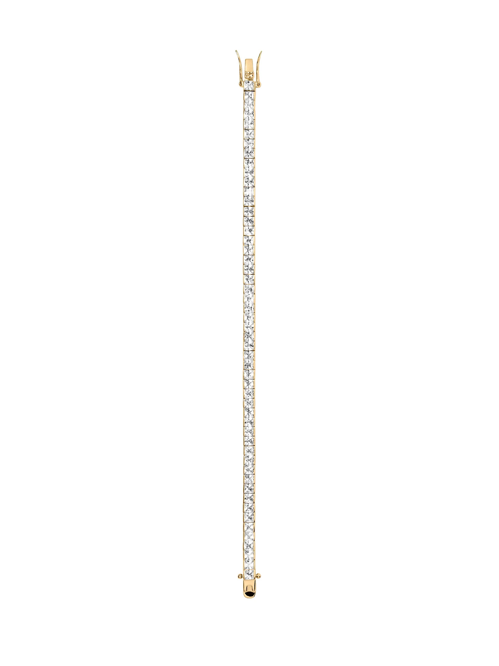 DORSEY PRINCESS-CUT RIVIÈRE BRACELET IN LAB WHITE SAPPHIRE | Dorsey