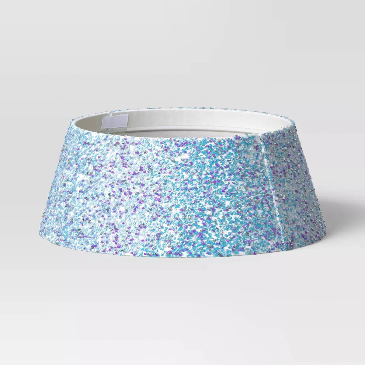 27" Christmas Iridescent Sequined Tree Collar White - Wondershop™ | Target