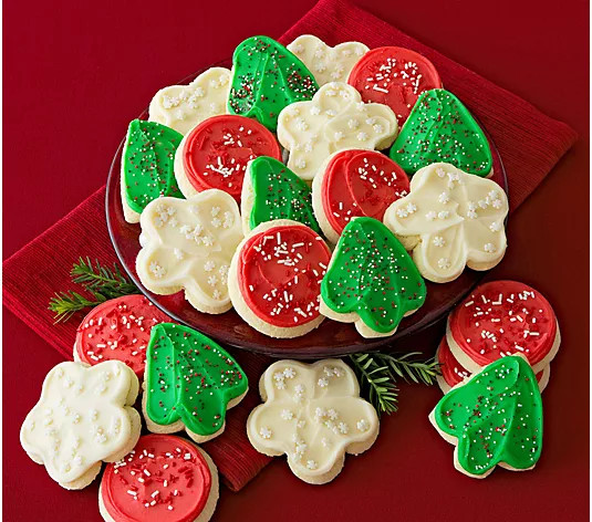 Ships 12/9 Cheryl's Holiday 24-Pc Buttercream Cookies | QVC